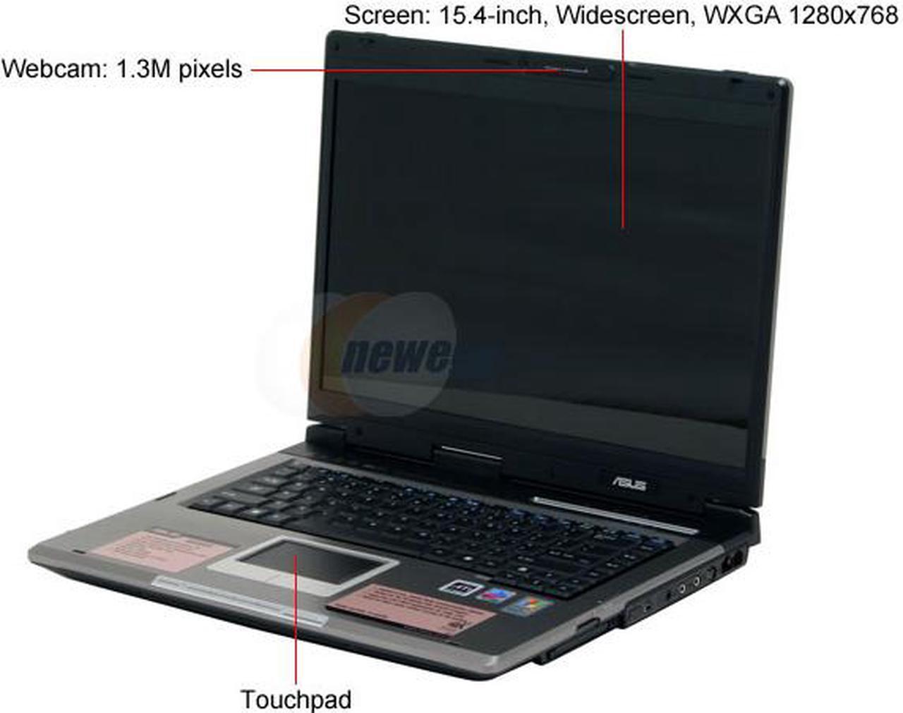 Alt view image 2 of 17 - ASUS Laptop Intel Pentium M 750 1GB Memory 100GB HDD ATI Mobility Radeon X700 15.4" Windows XP Home A6V