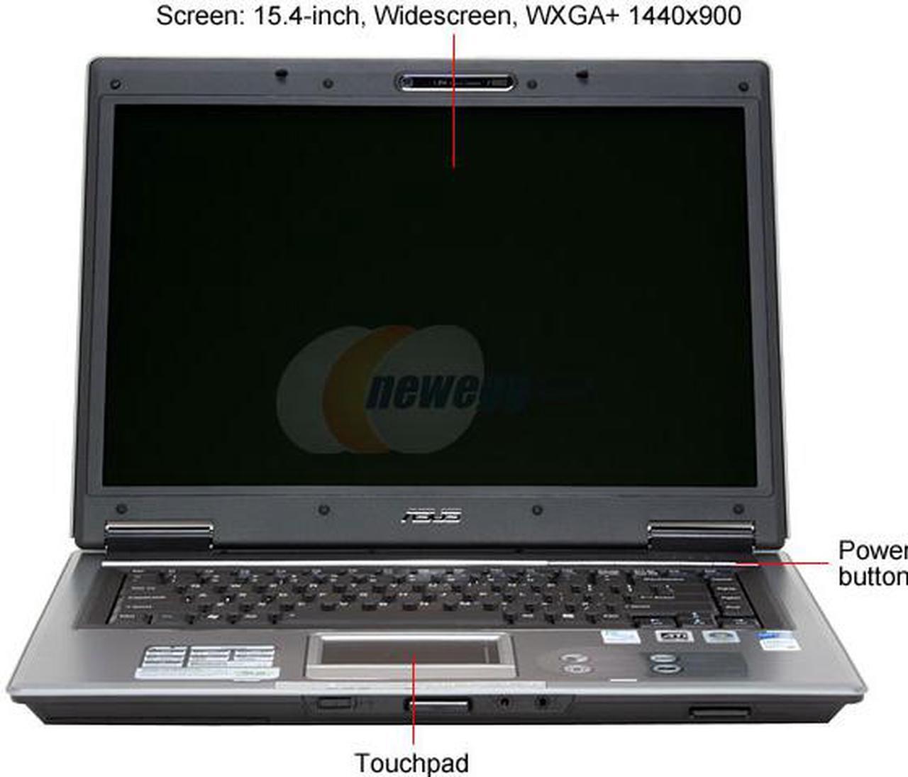 Alt view image 4 of 18 - ASUS Laptop F3 Series Intel Core 2 Duo T7200 1GB Memory 160GB HDD ATI Mobility Radeon X1700 15.4" Windows Vista Home Premium F3JP-AS096C