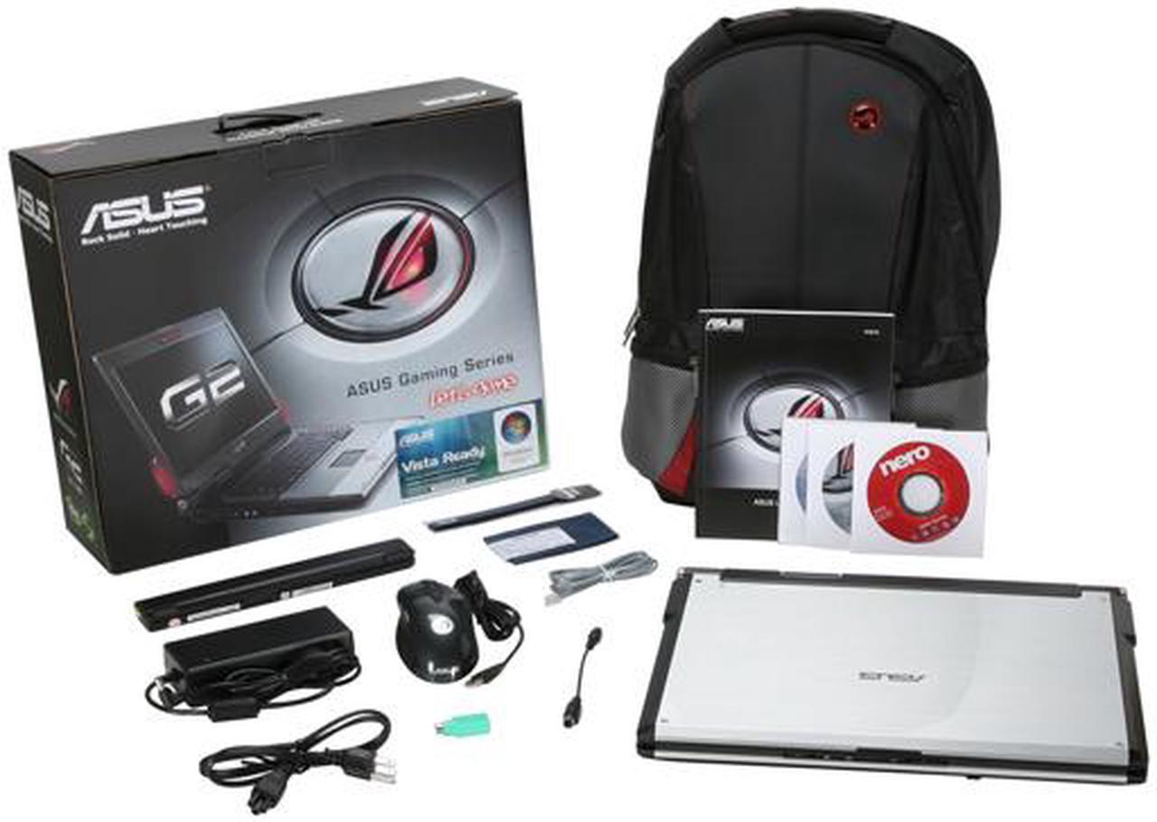 Alt view image 17 of 17 - ASUS Laptop G Series Intel Core 2 Extreme X7800 2GB Memory 200GB HDD NVIDIA GeForce 8600M GT 17.0" Windows Vista Ultimate G2S-Extreme