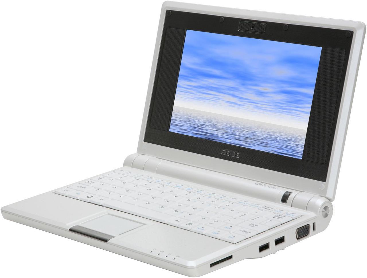 Alt view image 2 of 15 - ASUS Eee PC 4G - Pearl White Intel Celeron M 353 7" 512MB Memory 4GB SSD NetBook