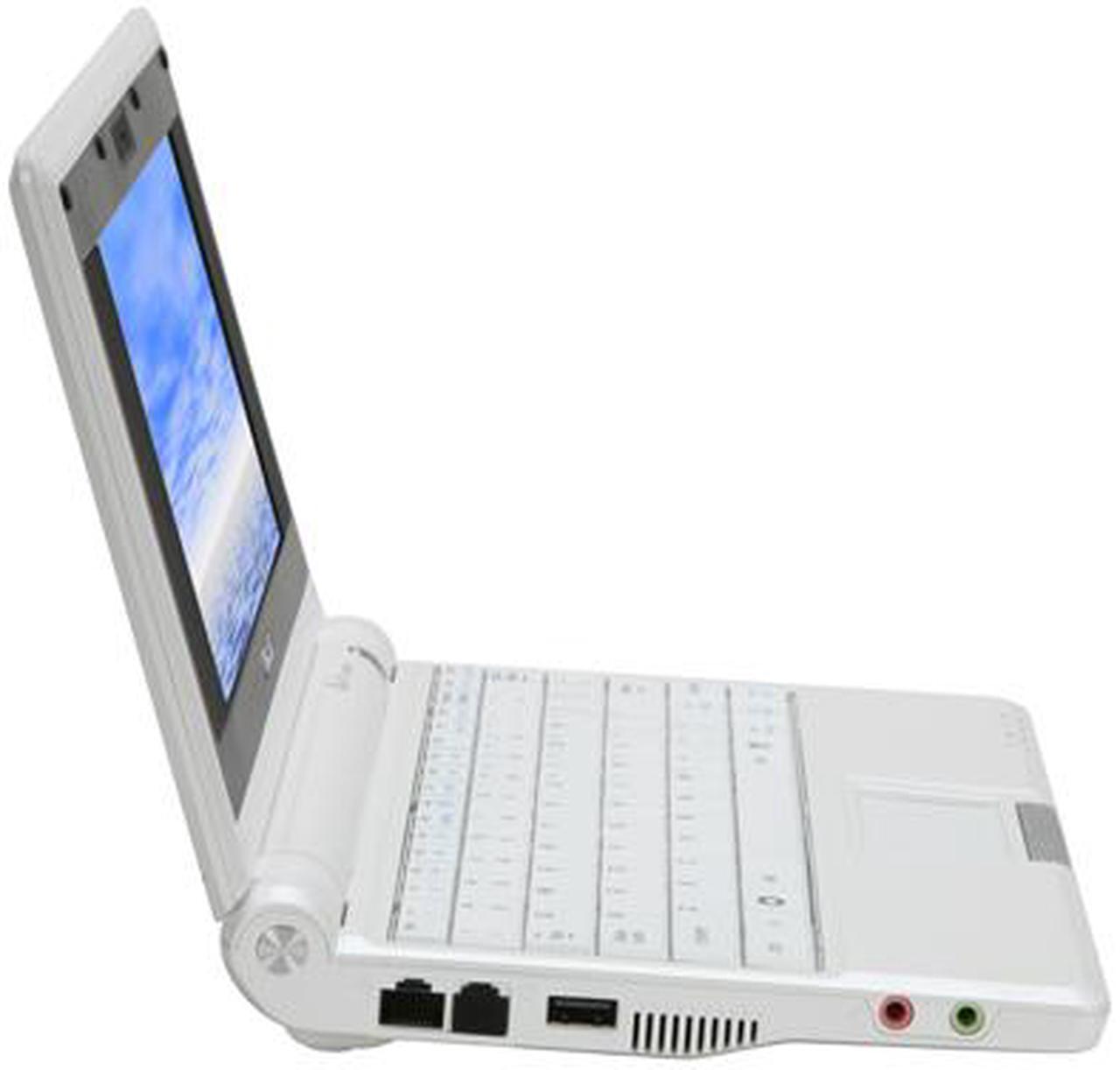 Alt view image 7 of 15 - ASUS Eee PC 4G - Pearl White Intel Celeron M 353 7" 512MB Memory 4GB SSD NetBook