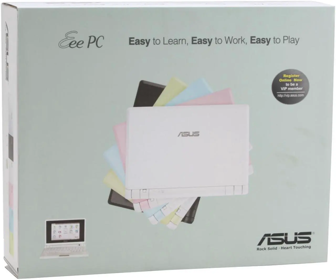 Alt view image 17 of 17 - ASUS Eee PC 4G Surf - Pure White Intel Mobile CPU 7" WVGA 512MB Memory 4GB SSD NetBook