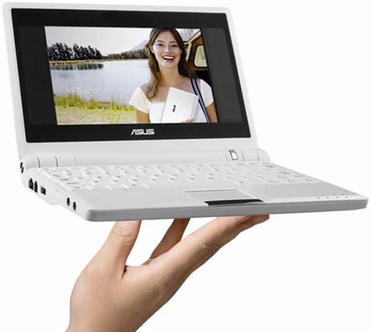 Main image of ASUS Eee PC 4G Surf - Pure White Intel Mobile CPU 7" WVGA 512MB Memory 4GB SSD NetBook