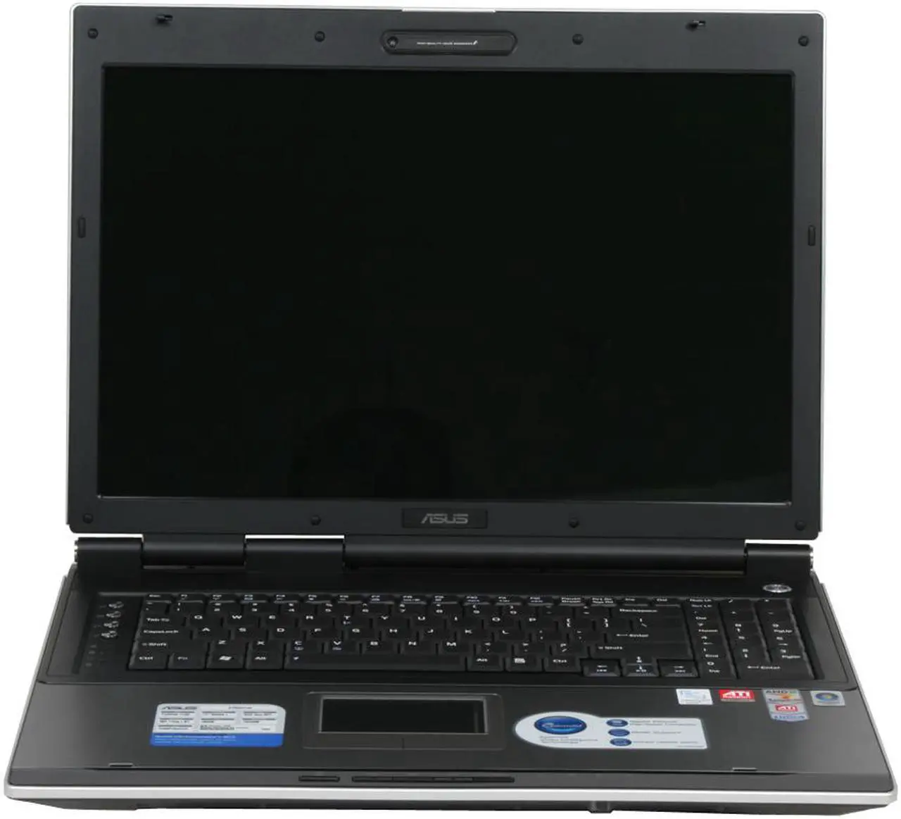 Alt view image 8 of 14 - ASUS Laptop A7 Series AMD Turion 64 X2 TL-58 2GB Memory 160GB HDD ATI Mobility Radeon HD 2600 17.0" Windows Vista Home Premium A7K-X2
