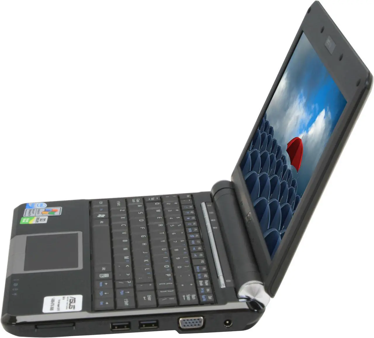 Alt view image 3 of 17 - ASUS Eee PC 901 XP - Galaxy Black NetBook Intel Atom 8.9" Wide SVGA 1GB Memory 12GB SSD Integrated Graphics