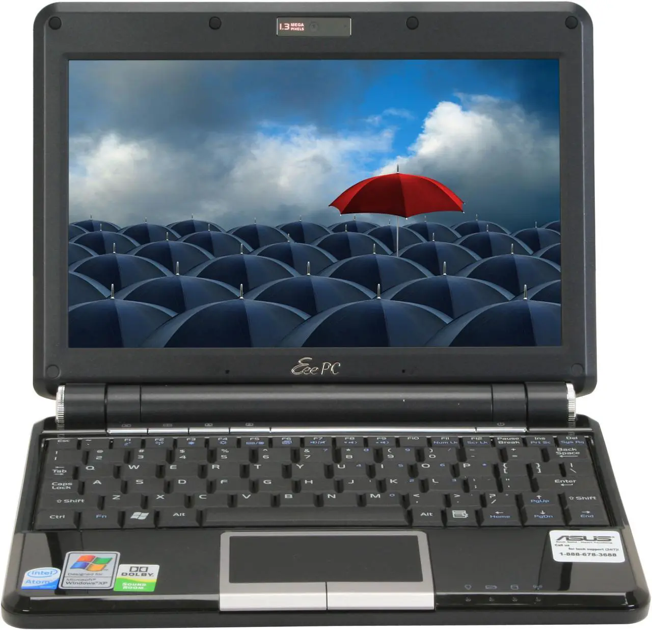 Alt view image 8 of 17 - ASUS Eee PC 901 XP - Galaxy Black NetBook Intel Atom 8.9" Wide SVGA 1GB Memory 12GB SSD Integrated Graphics