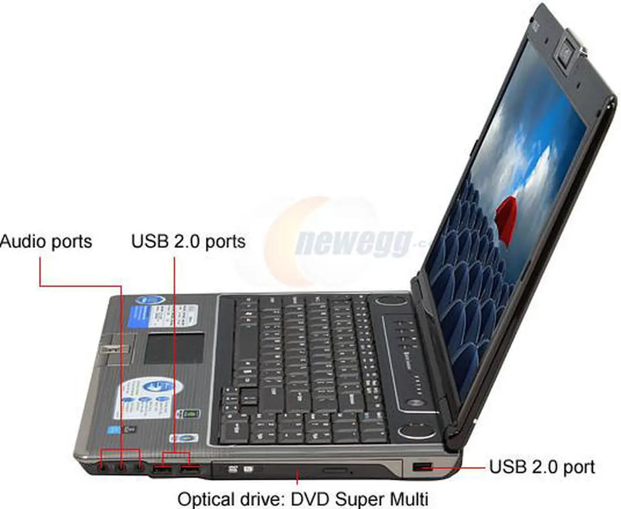 Alt view image 2 of 19 - ASUS Laptop M50 Series Intel Core 2 Duo P8400 4GB Memory 320GB HDD NVIDIA GeForce 9600M GS 15.4" Windows Vista Home Premium M50Vm-A1
