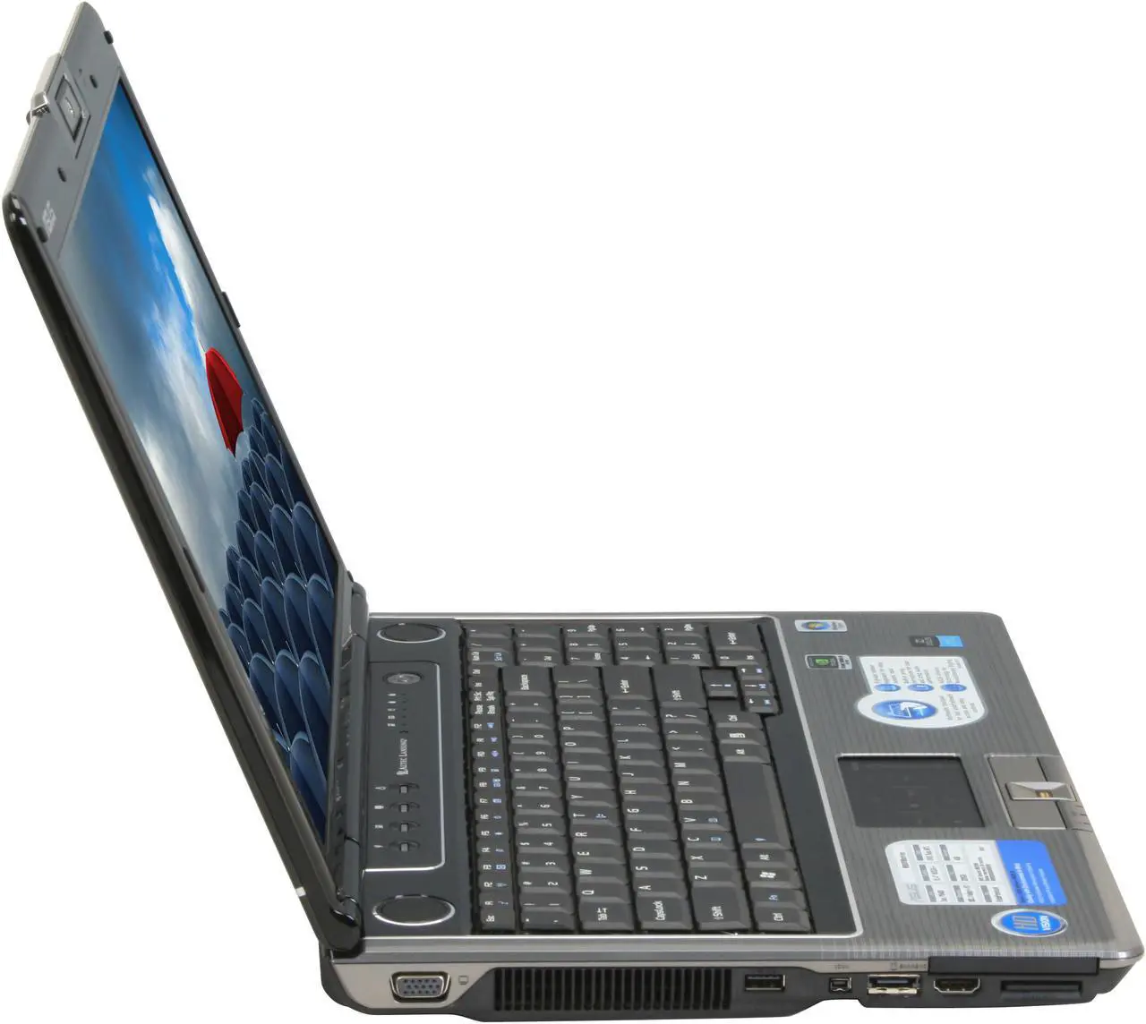 Alt view image 6 of 19 - ASUS Laptop M50 Series Intel Core 2 Duo P8400 4GB Memory 320GB HDD NVIDIA GeForce 9600M GS 15.4" Windows Vista Home Premium M50Vm-A1