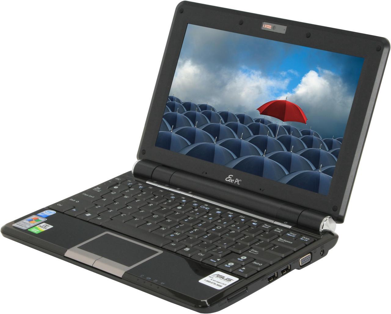 Main image of ASUS Eee PC Eee PC 1000H 80G Fine Ebony Intel Atom 10.0" WSVGA 1GB Memory 80GB HDD NetBook