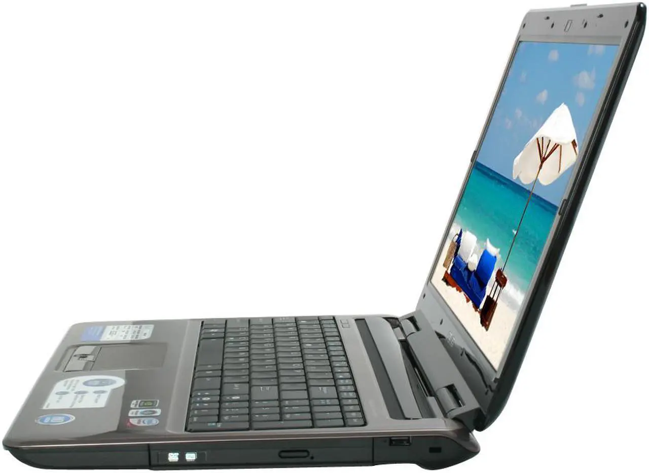 Alt view image 2 of 20 - ASUS Laptop Intel Core 2 Duo T5800 4GB Memory 250GB HDD NVIDIA GeForce 9650M GT 15.4" Windows Vista Home Premium N50Vn-A1B
