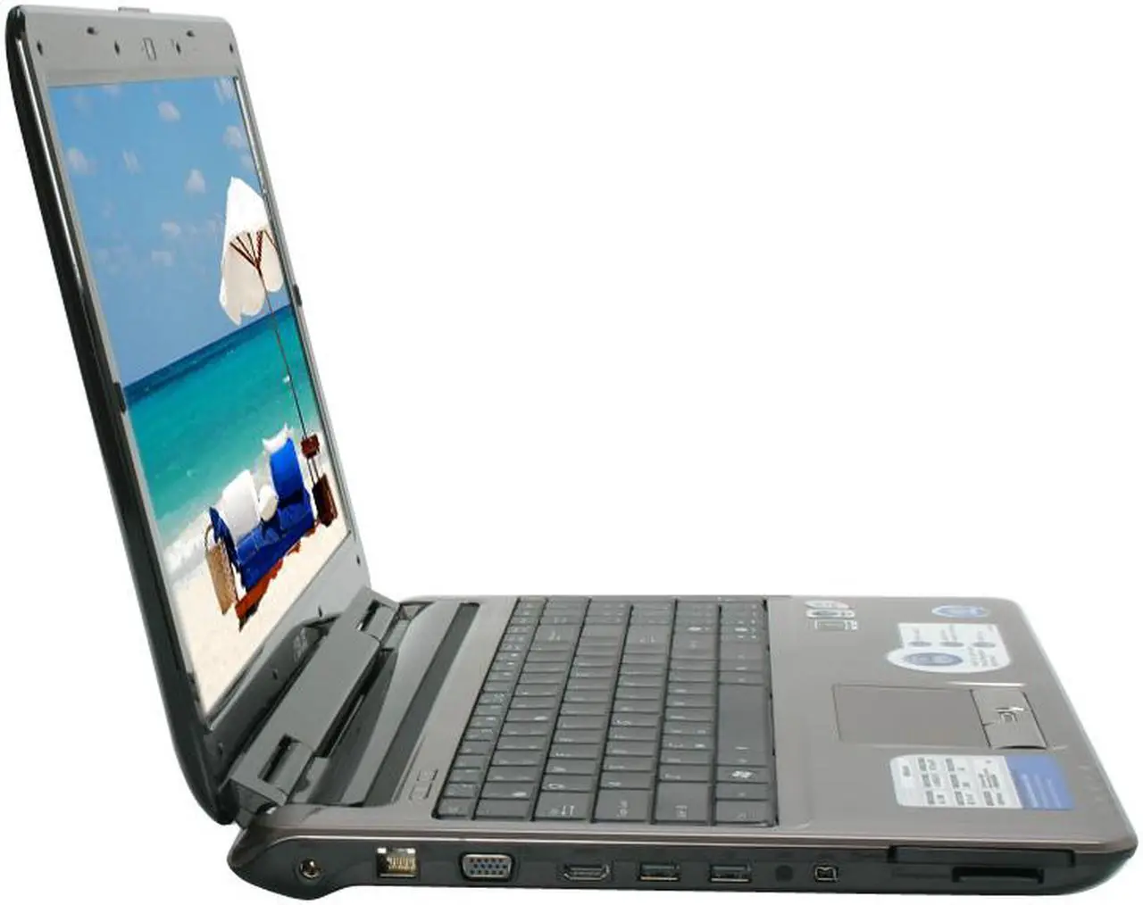 Alt view image 6 of 20 - ASUS Laptop Intel Core 2 Duo T5800 4GB Memory 250GB HDD NVIDIA GeForce 9650M GT 15.4" Windows Vista Home Premium N50Vn-A1B