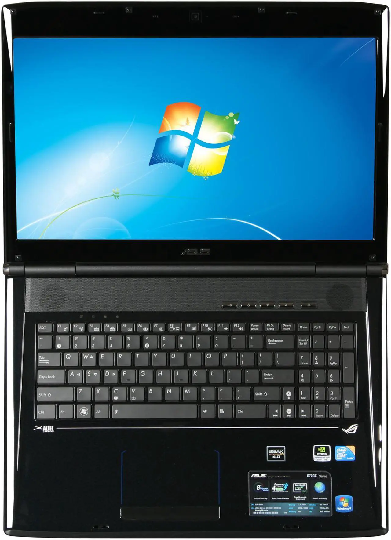 Alt view image 6 of 8 - ASUS Laptop G Series Intel Core 2 Quad Q9000 6GB Memory 640GB HDD NVIDIA GeForce GTX 260M 17.3" Windows 7 Home Premium 64-bit G72Gx-X1