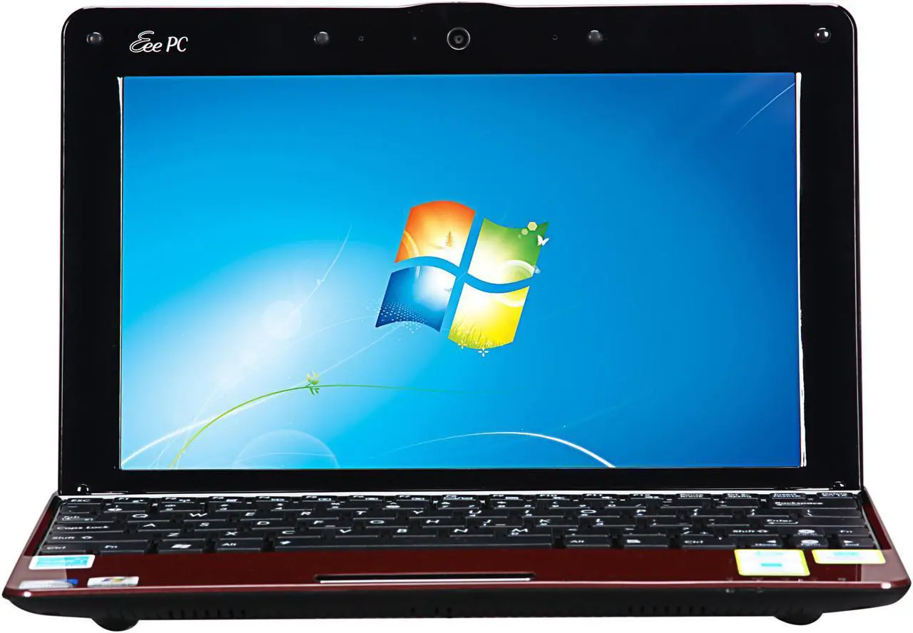 Alt view image 5 of 7 - ASUS Eee PC 1005PEB-RRED01S-FR Red Intel Atom N450(1.66 GHz) 10.1" 1GB DDR2 Memory 250GB HDD Netbook