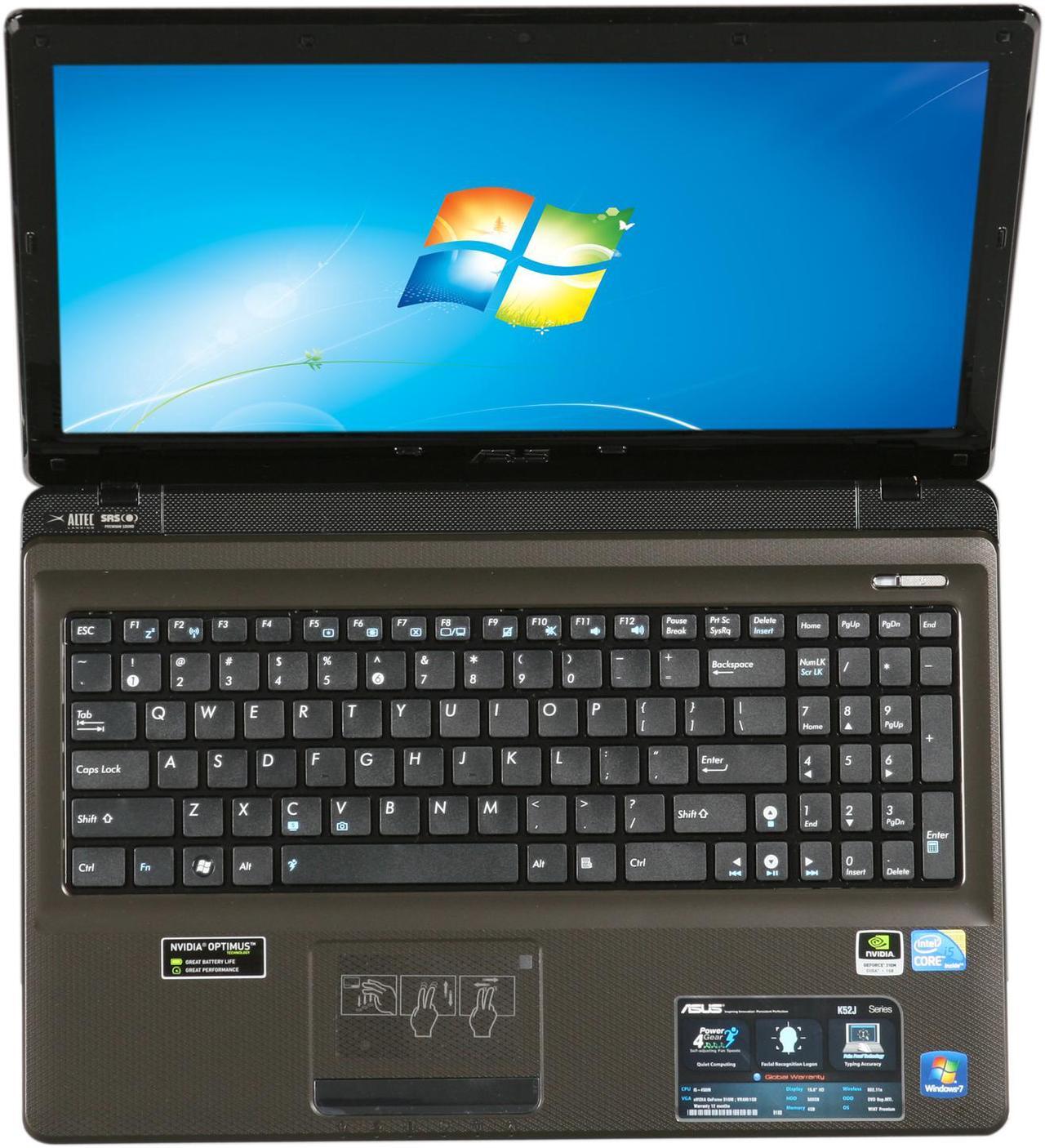 Alt view image 6 of 8 - ASUS Laptop K52 Series Intel Core i5-450M 4GB Memory 500GB HDD NVIDIA GeForce 310M 15.6" Windows 7 Home Premium 64-bit K52JC-X2