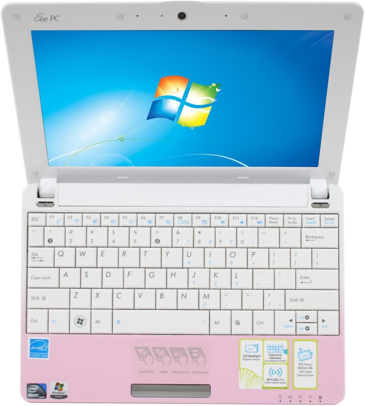 Alt view image 5 of 7 - ASUS Eee PC 1005HAB-PIK003S Pink Intel Atom N270(1.60 GHz) 10.1" 1GB Memory 160GB HDD Netbook