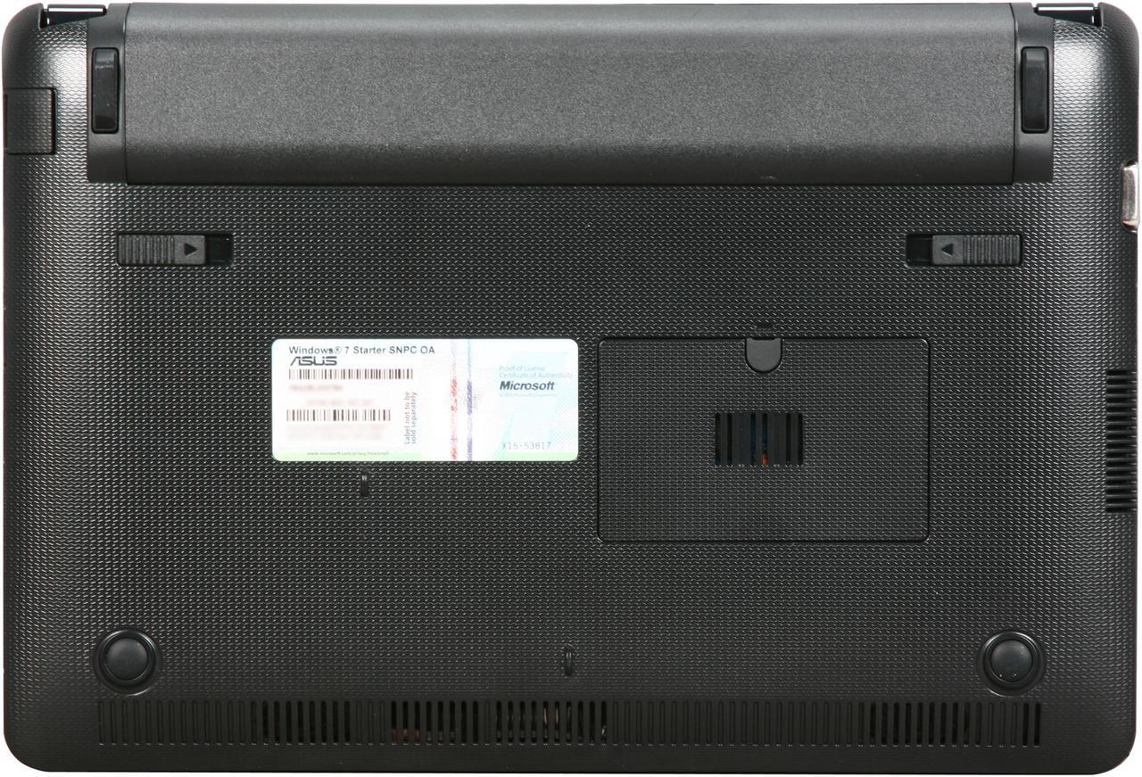 Alt view image 7 of 8 - ASUS Eee PC 1015PED-PU17-BK Black Intel Atom N475(1.83 GHz) 10.1" WSVGA 1GB Memory 250GB HDD Netbook