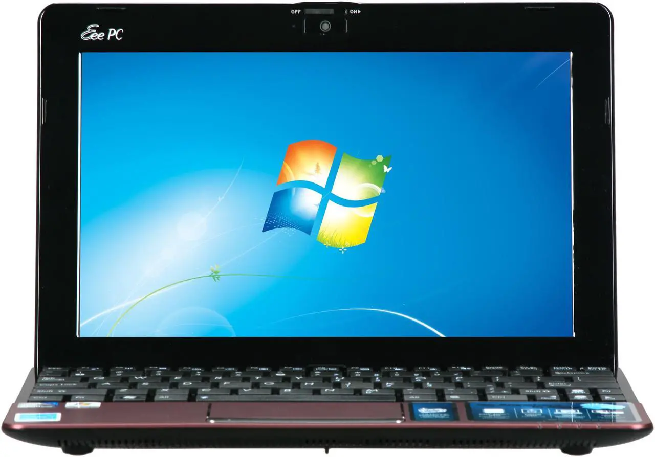 Alt view image 4 of 7 - ASUS Eee PC 1015PED-PU17-RD Red Intel Atom N475(1.83 GHz) 10.1" WSVGA 1GB Memory 250GB HDD Netbook