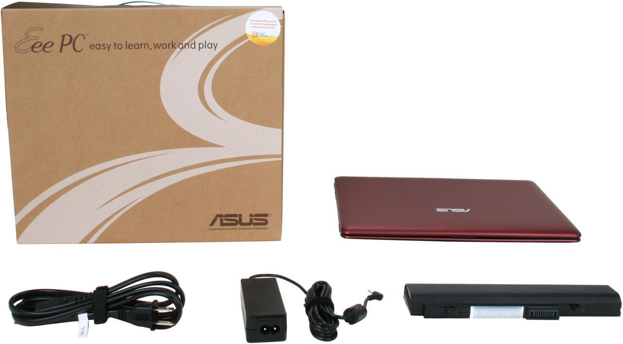 Alt view image 6 of 6 - ASUS Eee PC 1215N-PU17-RD Red Intel Atom D525(1.80GHz) Dual Core 12.1" WXGA 2GB Memory 250GB HDD NetBook
