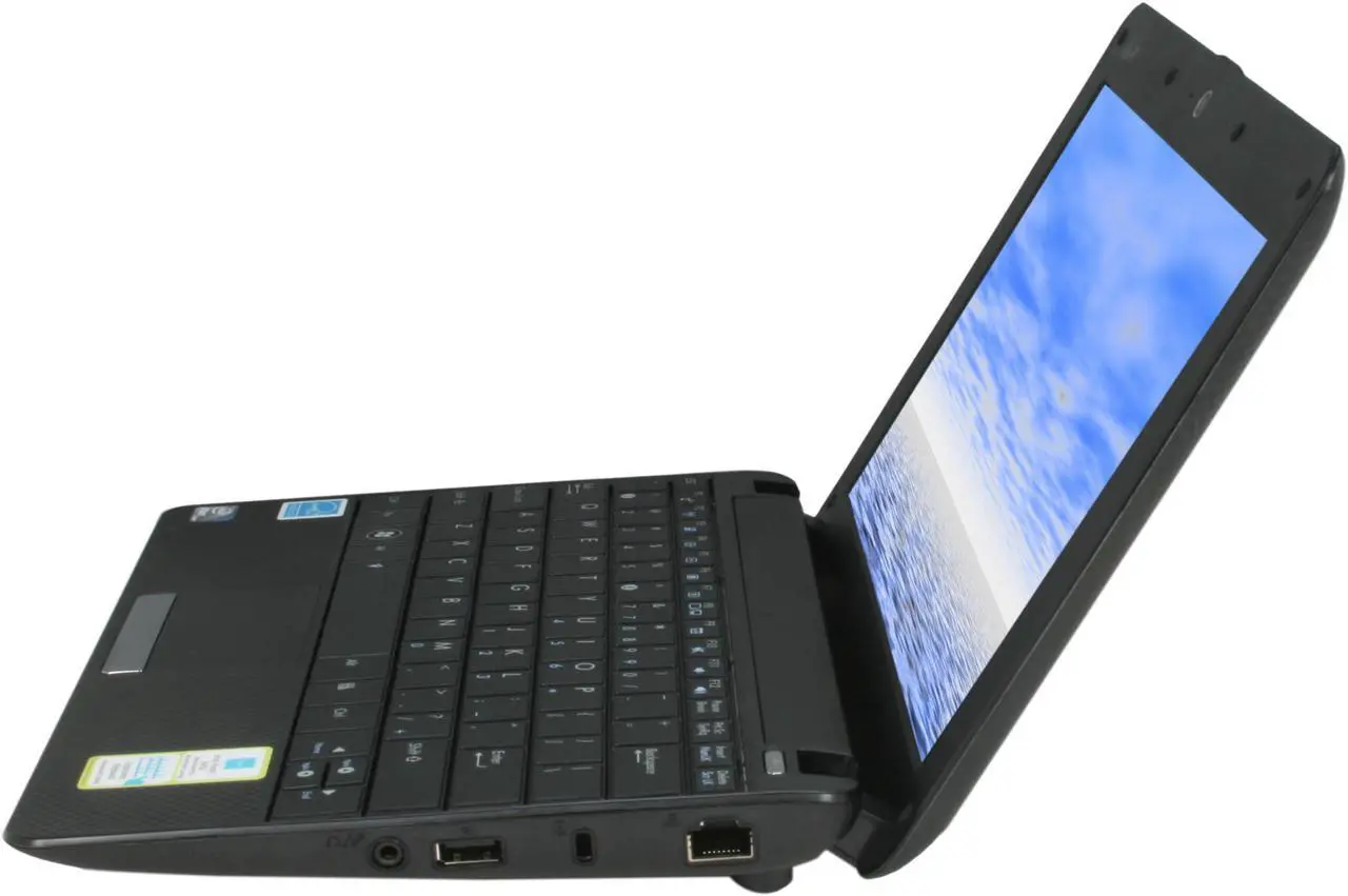 Alt view image 2 of 8 - ASUS Eee PC 1001PX-MU20-BK Black Intel Atom N450(1.66 GHz) 10.1" WSVGA 1GB Memory 160GB HDD Netbook