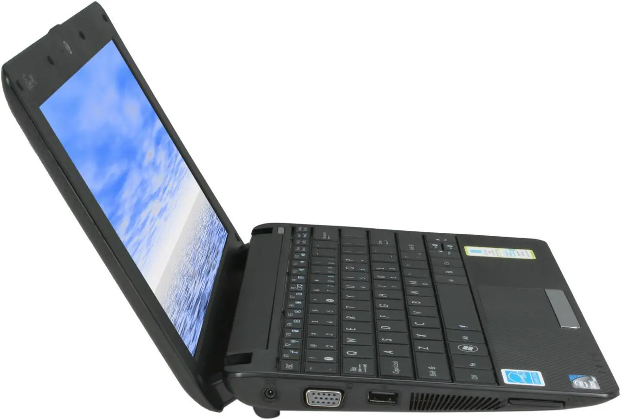 Alt view image 4 of 8 - ASUS Eee PC 1001PX-MU20-BK Black Intel Atom N450(1.66 GHz) 10.1" WSVGA 1GB Memory 160GB HDD Netbook