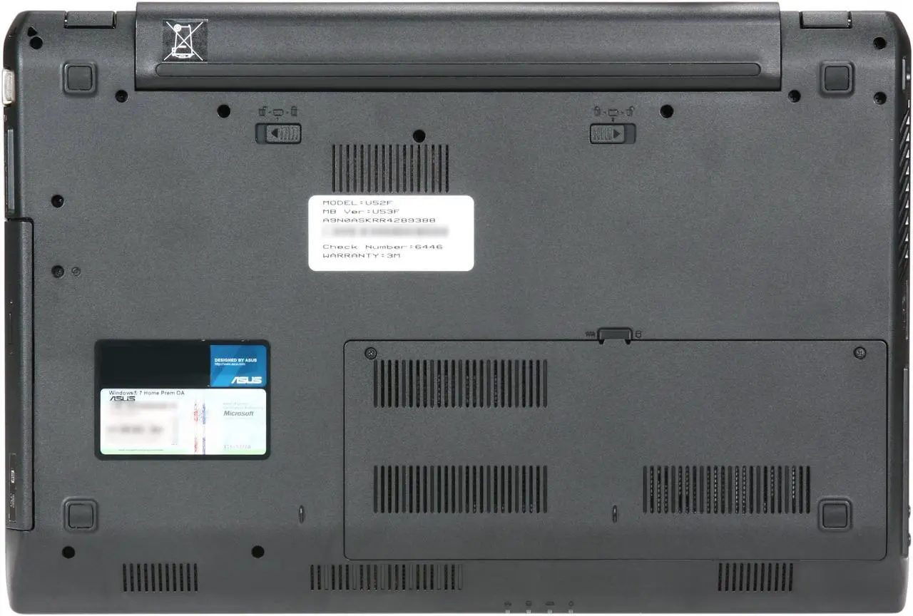 Alt view image 7 of 8 - ASUS Laptop U52 Series Intel Core i3-350M 4GB Memory 500GB HDD Intel HD Graphics 15.6" Windows 7 Home Premium 64-bit U52F-BBL5