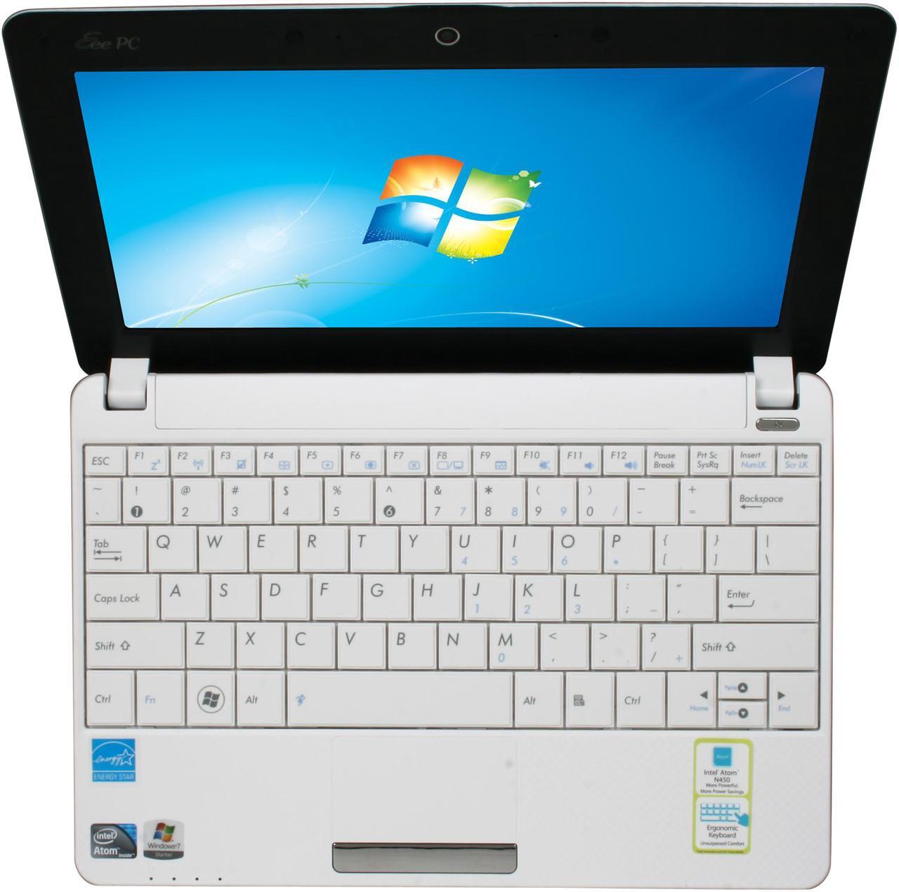 Alt view image 6 of 8 - ASUS Eee PC 1001PX-EU27-WT White Intel Atom N450(1.66 GHz) 10.1" WSVGA 1GB Memory 250GB HDD Netbook