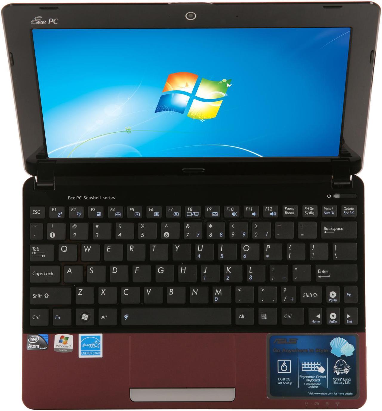Alt view image 6 of 8 - ASUS Eee PC 1015PX-MU17-RD Red Intel Atom N570(1.66GHz) Dual Core 10.1" WSVGA 1GB Memory 250GB HDD Netbook