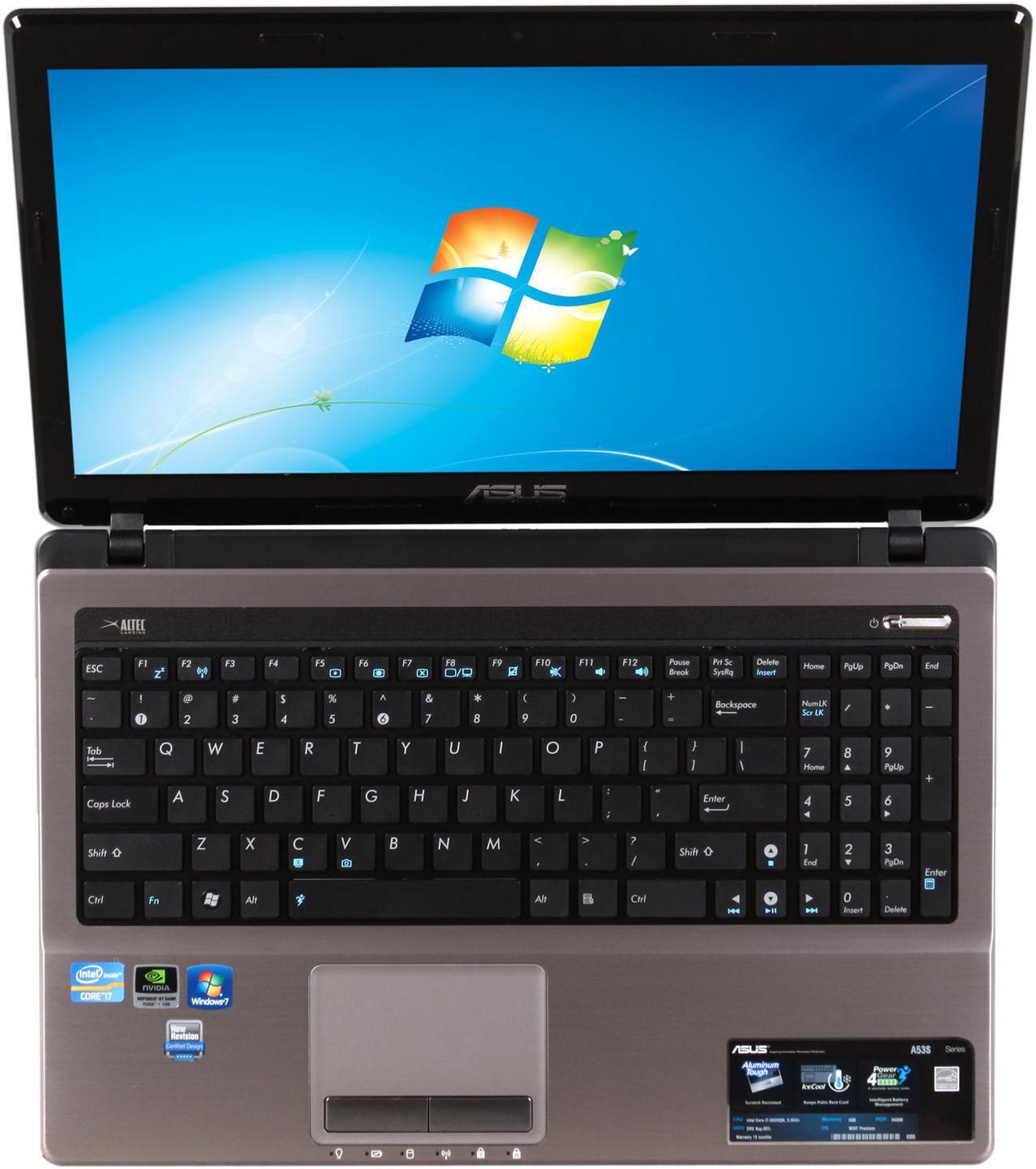 Alt view image 6 of 8 - ASUS Laptop A53 Series Intel Core i7-2630QM 6GB Memory 640GB HDD AMD Radeon HD 6370M 15.6" Windows 7 Home Premium 64-bit A53SV-XE1