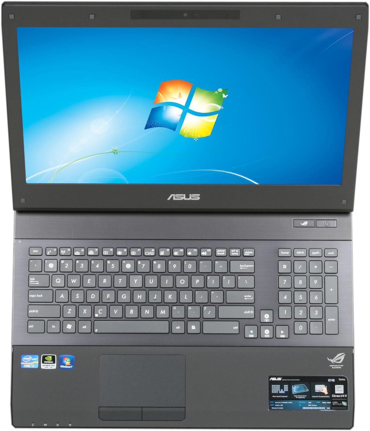 Alt view image 6 of 8 - ASUS Laptop G74 Series Intel Core i7-2630QM 12GB Memory 1.5TB HDD NVIDIA GeForce GTX 560M 17.3" Windows 7 Home Premium 64-bit G74SX-A1