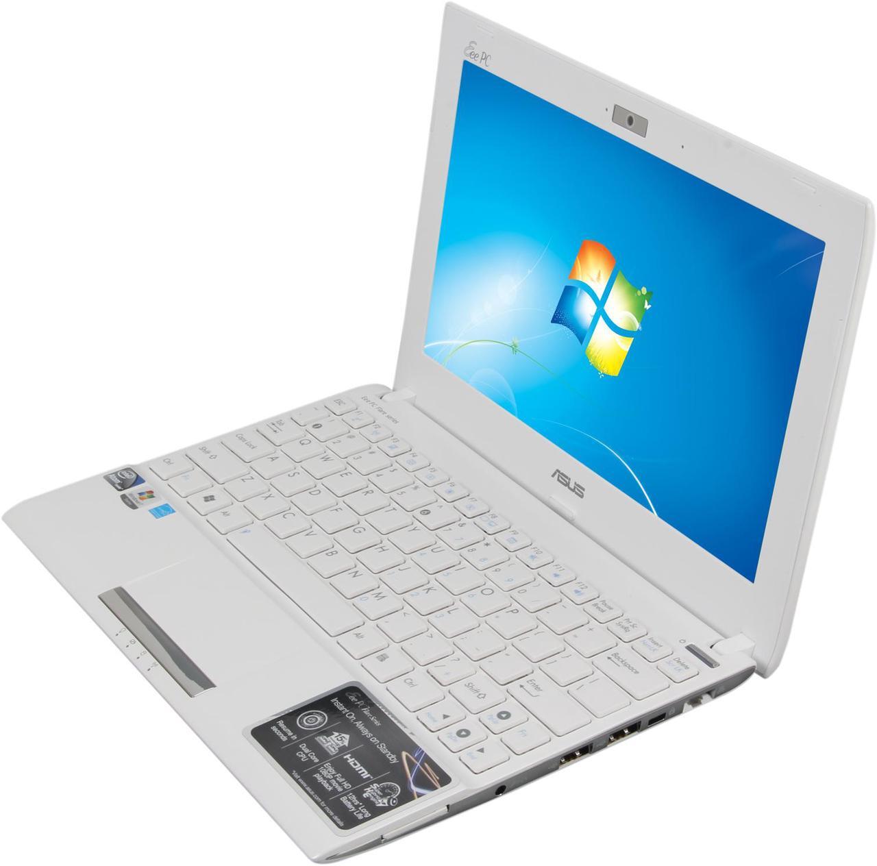 Main image of ASUS Eee PC 1025C-MU17-WT Matte White Intel Atom N2600(1.60 GHz) 10.1" WSVGA 1GB DDR3 Memory 320GB HDD Netbook