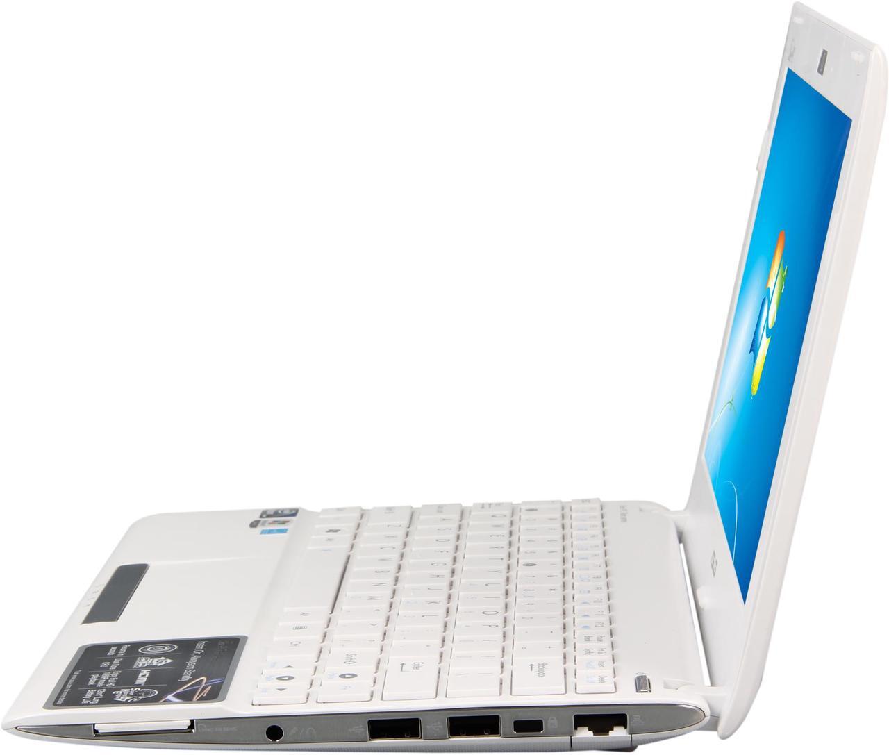 Alt view image 2 of 8 - ASUS Eee PC 1025C-MU17-WT Matte White Intel Atom N2600(1.60 GHz) 10.1" WSVGA 1GB DDR3 Memory 320GB HDD Netbook