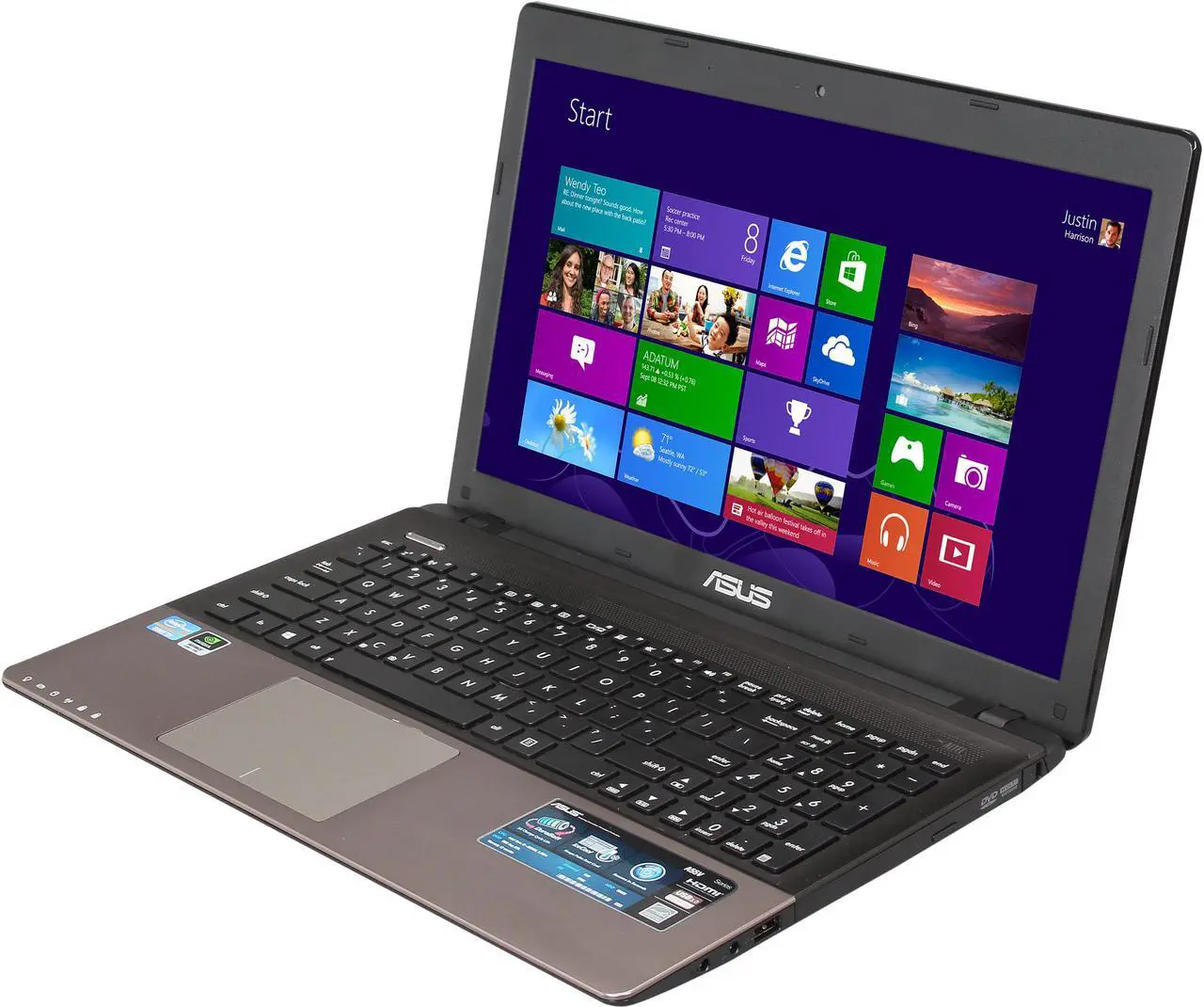 Main image of ASUS Laptop Intel Core i5-3230M 6GB Memory 500GB HDD NVIDIA GeForce GT 610M 15.6" Windows 8 64-Bit A55VD-NS51