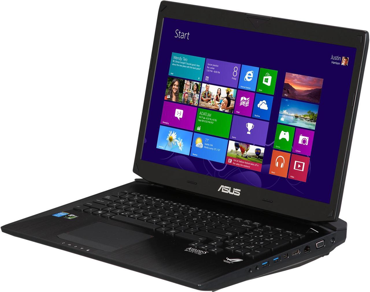 Main image of ASUS ROG G750JH 17.3" Gaming Laptop with Intel Core i7-4700HQ 2.40 Ghz (3.40Ghz Turbo), 24 GB DDR3 Memory, 1 TB HDD + 256 GB SSD, GeForce GTX 780M,Blu-Ray DVD Combo, HD Webcam, Bluetooth 4.0, Windows