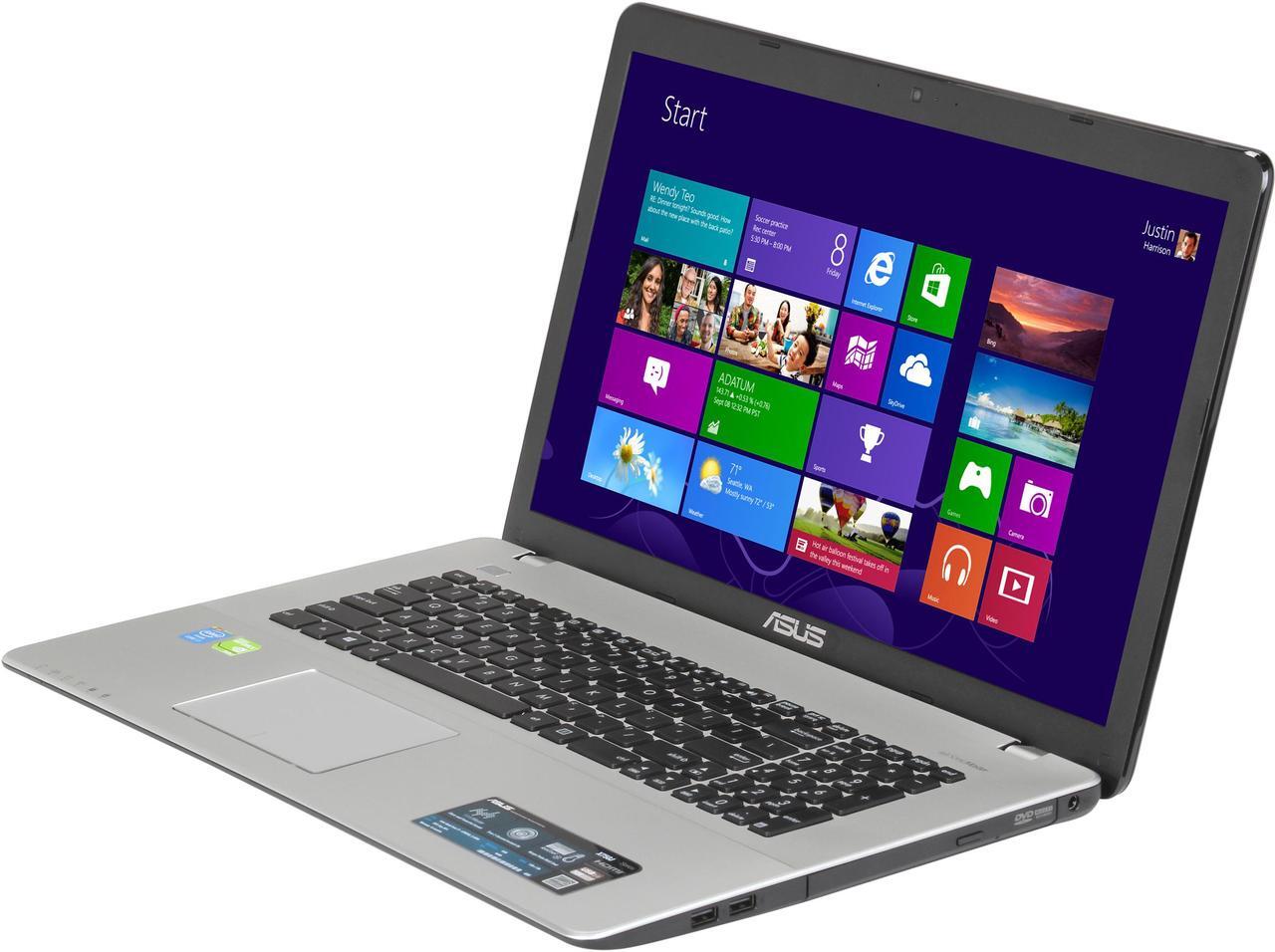 Main image of ASUS Laptop Intel Core i7-4700HQ 8GB Memory 2TB HDD NVIDIA GeForce GT 740M 17.3" Windows 8 64-Bit X750JB-DB71