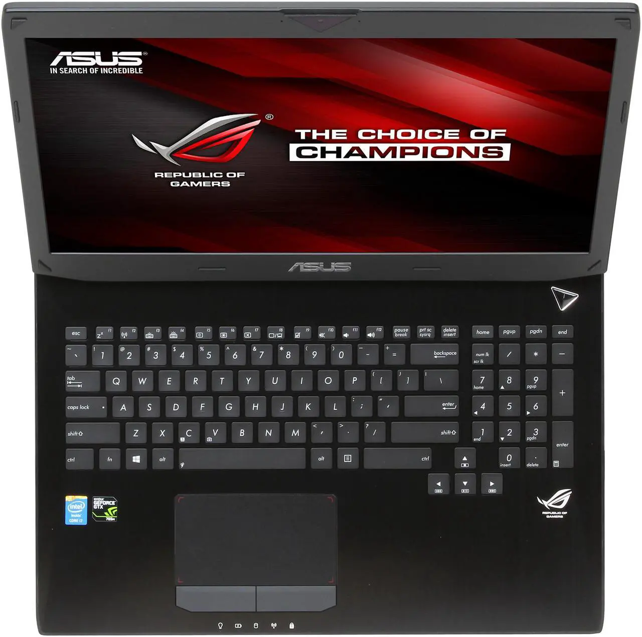 Alt view image 6 of 8 - ASUS ROG G750 Series G750JW-NH71 Gaming Laptop Intel Core i7 4700HQ (2.40GHz) 12GB Memory 750GB HDD NVIDIA GeForce GTX 765M 2GB GDDR5 17.3" Windows 8