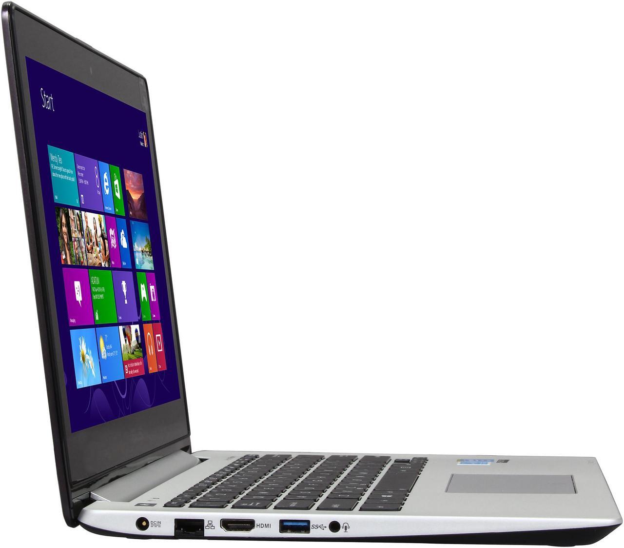 Alt view image 4 of 7 - ASUS Laptop VivoBook Intel Core i5-4200U 4GB Memory 500GB HDD Intel HD Graphics 4400 13.3" Touch Screen Windows 8 Q301LA-BHI5T02