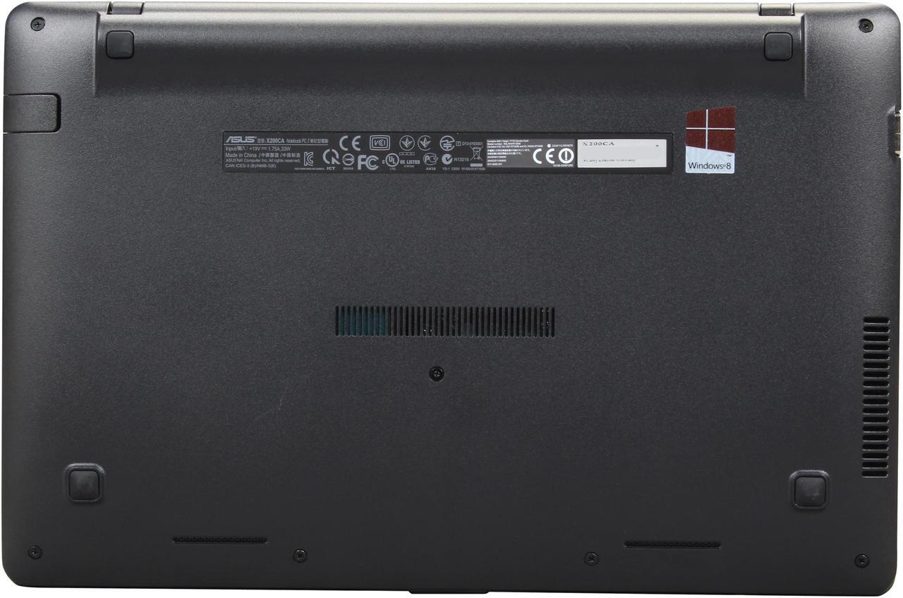 Alt view image 7 of 8 - ASUS X200CA-HCL1104G 11.6” Touchscreen Notebook Intel Celeron 1007U (1.5GHz), 4GB Memory, 320GB HDD, Windows 8, Grade B: Minor Cosmetic Imperfection