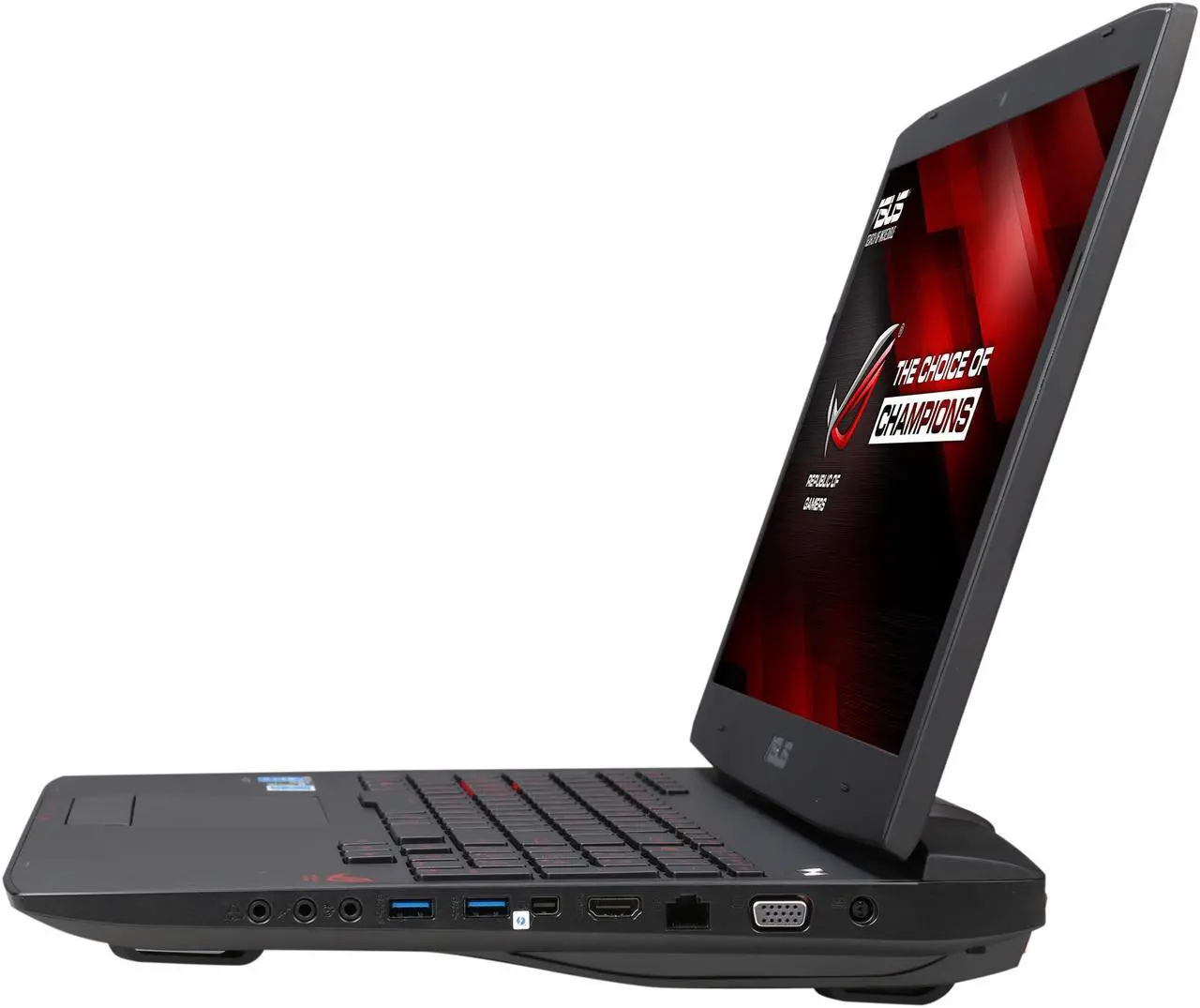 Alt view image 3 of 8 - ASUS ROG - 17.3" NVIDIA GeForce GTX 970M - Intel Core i7-4710HQ  - 16GB Memory - 256 GB SSD - Windows 8.1 64-Bit - Gaming Laptop - (G751JT-DH72 )