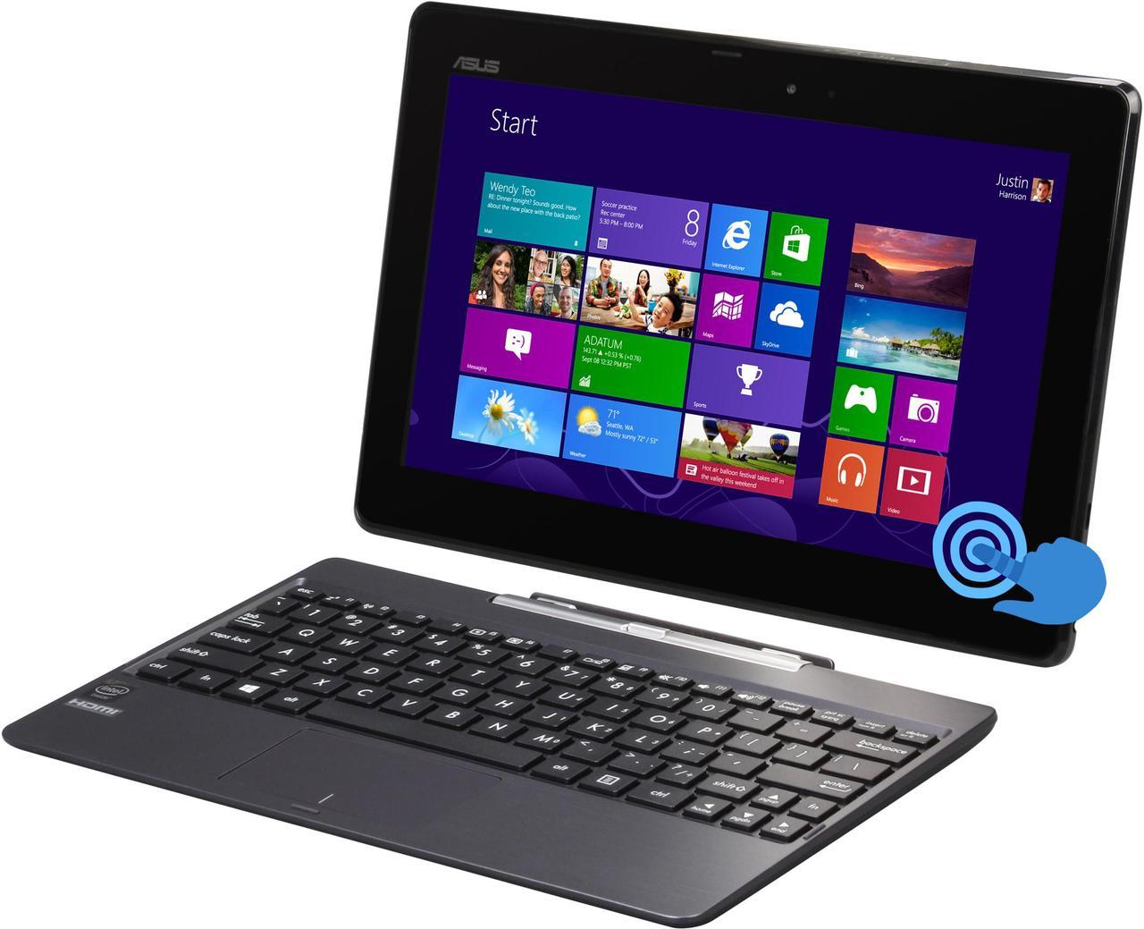 ASUS  Transformer Book  T100TAF-DH11T-CA  Intel Atom  Z3735 (1.33GHz)  1GB  Memory 32GB  SSD 10.1"  Touchscreen 2-in-1 TabletWindows 8.1