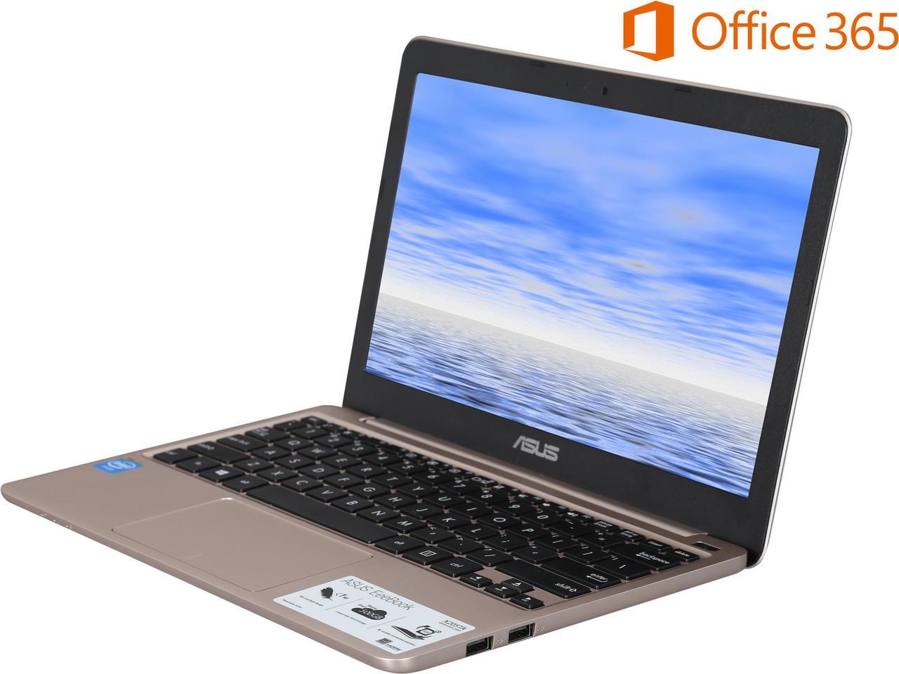 Main image of ASUS Laptop EeeBook Intel Atom Z3735F 2GB Memory 32 GB SSD Intel HD Graphics 11.6" Non-Touch Screen Windows 8.1 32-Bit X205TA-DS01-GD-OFCE