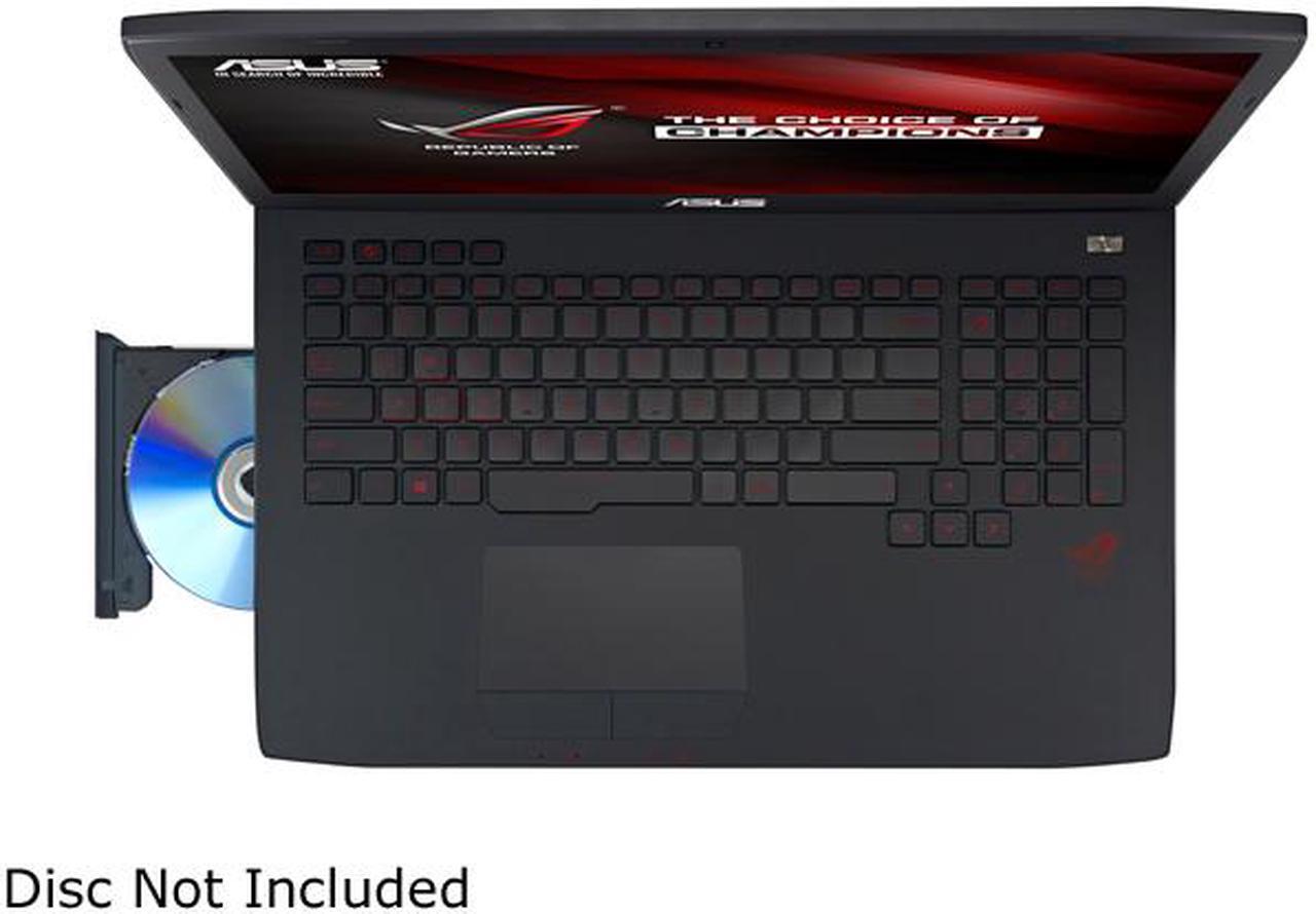 Alt view image 3 of 8 - ASUS ROG G751JT-DB73 G-Sync Gaming Laptop 4th Generation Intel Core i7 4720HQ (2.60 GHz) 16 GB Memory 1 TB HDD 256 GB SSD NVIDIA GeForce GTX 970M 3 GB GDDR5 17.3" Windows 8.1 64-Bit