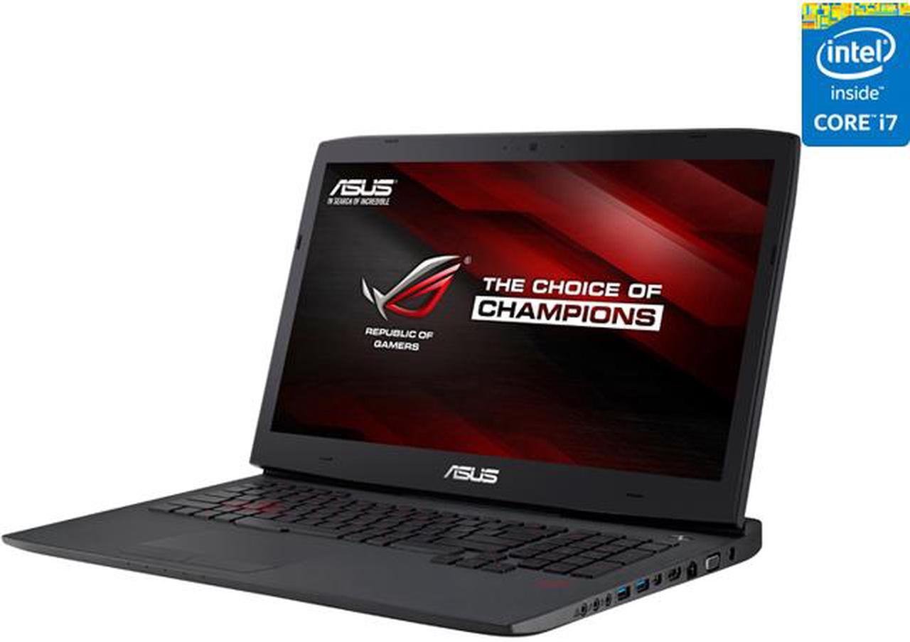 Main image of ASUS ROG G751JT-DB73 G-Sync Gaming Laptop 4th Generation Intel Core i7 4720HQ (2.60 GHz) 16 GB Memory 1 TB HDD 256 GB SSD NVIDIA GeForce GTX 970M 3 GB GDDR5 17.3" Windows 8.1 64-Bit