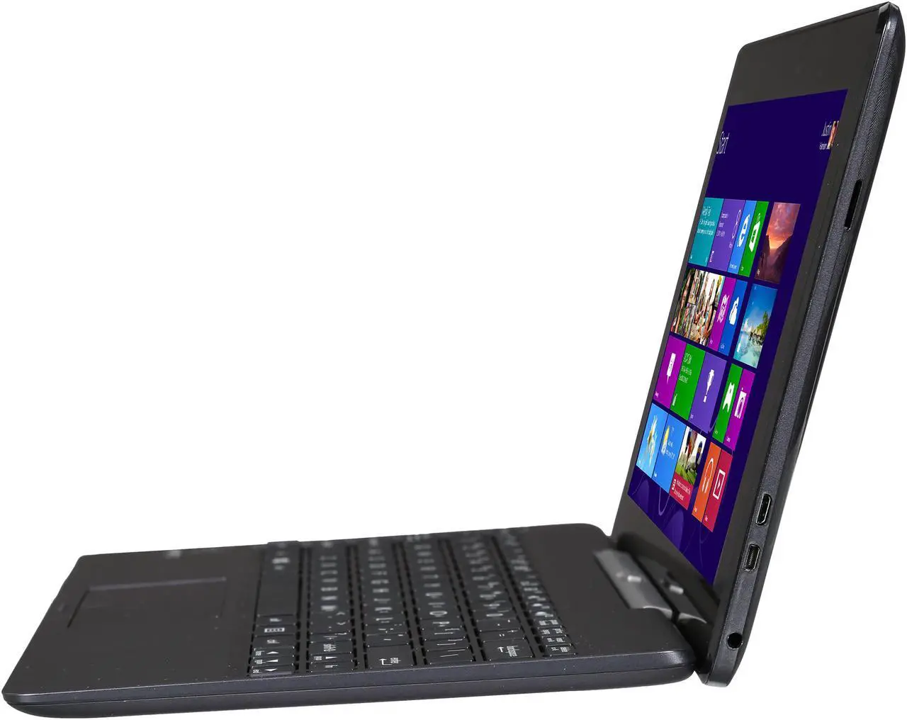 Alt view image 4 of 14 - Asus Transformer Book T100 10.1" 2-in-1 Tablet with Dock, Quad Core Intel Atom Bay Trail Z3735F 1.33GHz (1.83GHz Burst), 2GB Memory, 32GB Storage, Windows 8.1, Certified Refurbished