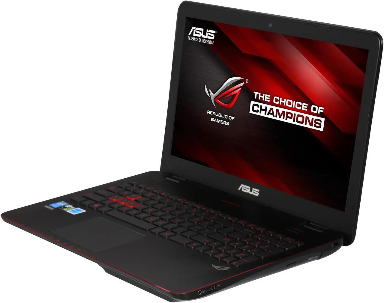 Main image of ASUS ROG GL551 series - 15.6" NVIDIA GeForce GTX 960M - Intel Core i7-4720HQ - 16GB Memory - - Windows 8.1 64-Bit - Gaming Laptop - (GL551JW-DS71 )