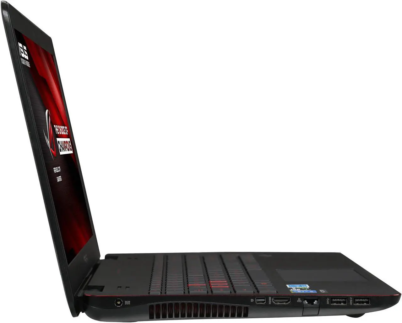 Alt view image 4 of 8 - ASUS ROG GL551 series - 15.6" NVIDIA GeForce GTX 960M - Intel Core i7-4720HQ - 16GB Memory - - Windows 8.1 64-Bit - Gaming Laptop - (GL551JW-DS71 )