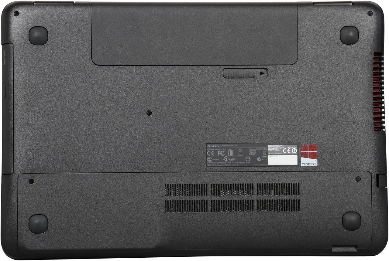 Alt view image 7 of 8 - ASUS ROG GL551 series - 15.6" NVIDIA GeForce GTX 960M - Intel Core i7-4720HQ - 16GB Memory - - Windows 8.1 64-Bit - Gaming Laptop - (GL551JW-DS71 )