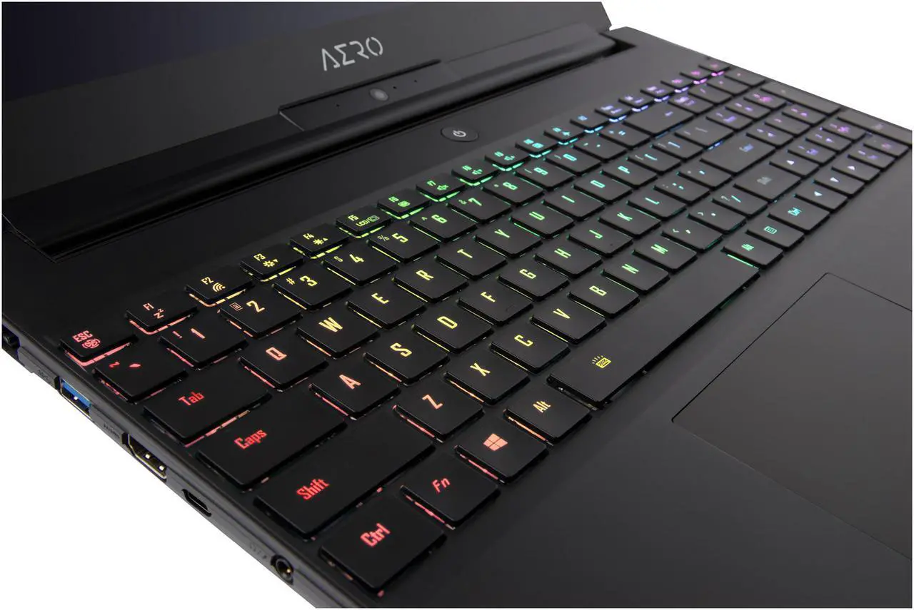 Alt view image 12 of 17 - GIGABYTE AERO 15-X9-RT5P Core i7-8750H NVIDIA GeForce RTX 2070 16 GB Memory 1 TB Intel SSD Win10 Pro 15.6" FHD LG IPS 144 Hz Gaming Laptop
