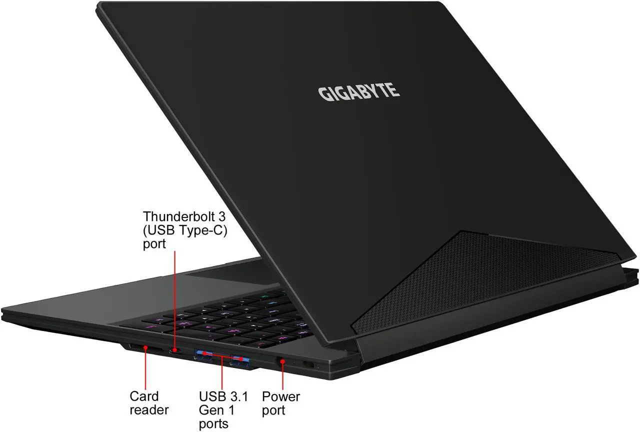 Alt view image 16 of 17 - GIGABYTE AERO 15-X9-RT5P Core i7-8750H NVIDIA GeForce RTX 2070 16 GB Memory 1 TB Intel SSD Win10 Pro 15.6" FHD LG IPS 144 Hz Gaming Laptop