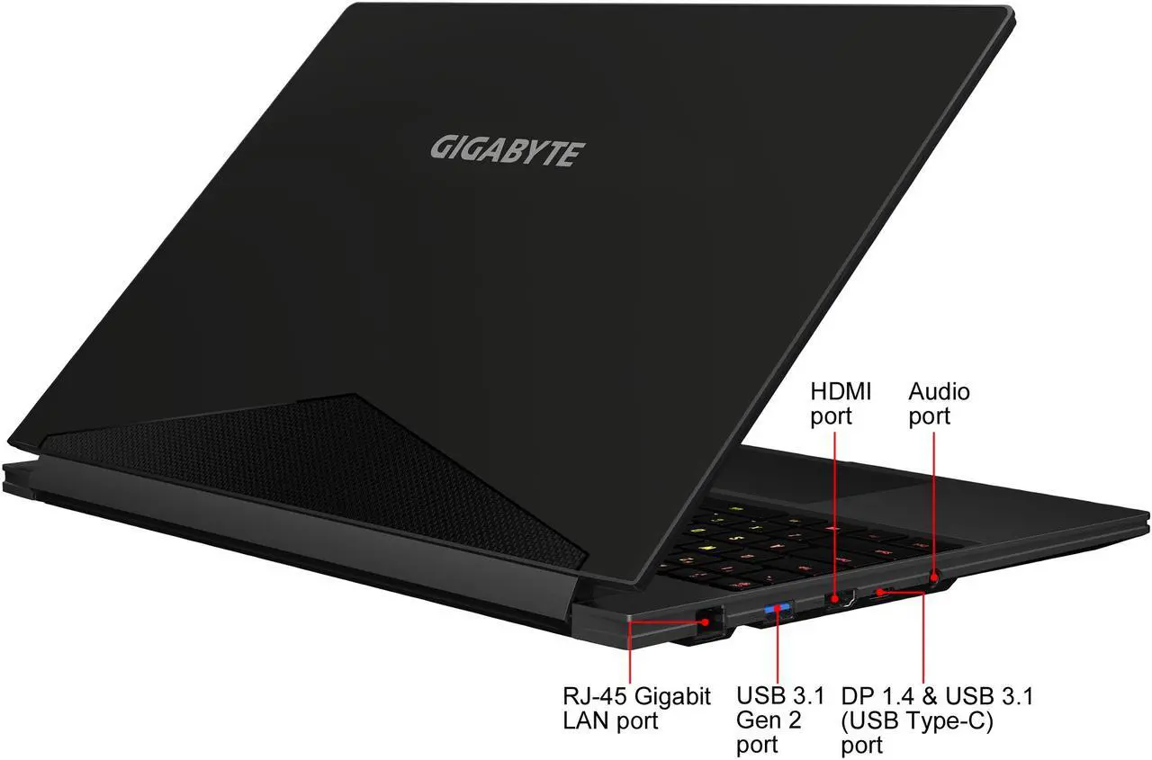 Alt view image 17 of 17 - GIGABYTE AERO 15-X9-RT5P Core i7-8750H NVIDIA GeForce RTX 2070 16 GB Memory 1 TB Intel SSD Win10 Pro 15.6" FHD LG IPS 144 Hz Gaming Laptop