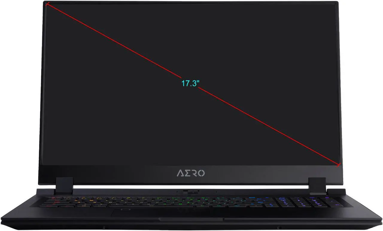 Alt view image 2 of 20 - GIGABYTE AERO 17 HDR XB-8US4130SP, 17.3" 4K/UHD Gaming Laptop, Intel Core i7-10875H, RTX 2070 Super Max-Q, 16 GB Memory, 512 GB SSD
